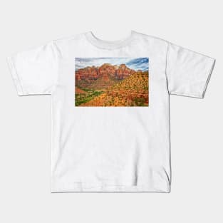 Watchman Trail View, Zion National Park Kids T-Shirt